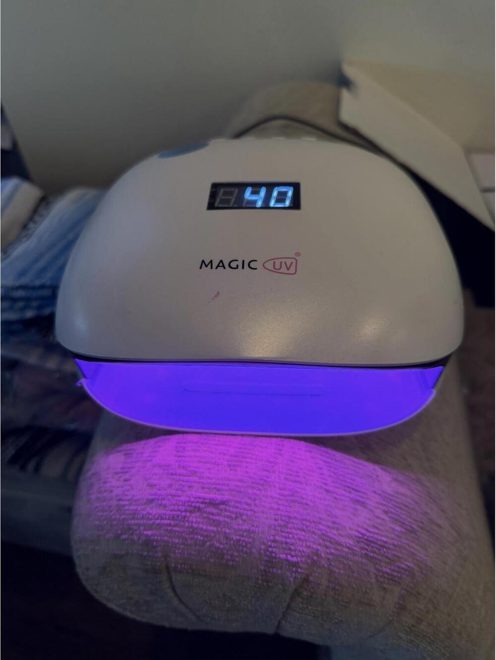 Magic UV LED Nail Lamp Dryer Digital Display Timer Professional Gel Polish White